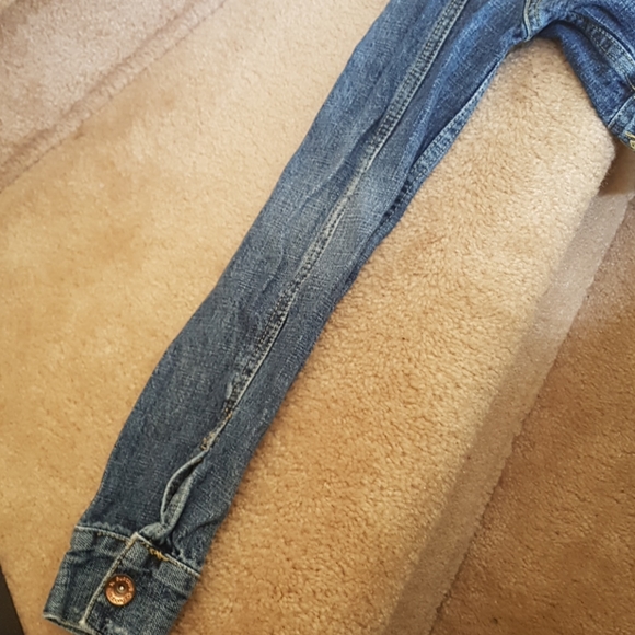 BILLABONG crop blue denim button-up jacket - Picture 5 of 5